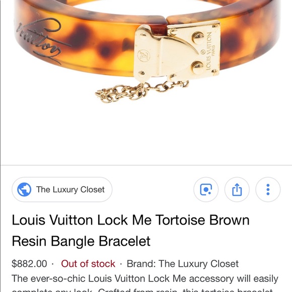 1 HR sale!!Louis Vuitton lockit bangle - Picture 6 of 8
